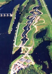 Aerial view of the course