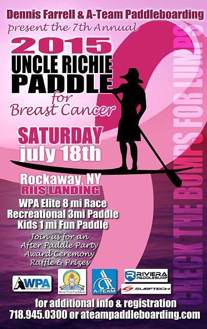 Uncle Richie Paddle for Breast Cancer