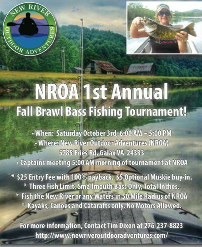 New River Outdoor Adventures Fall Brawl Bass Fishing Tournament