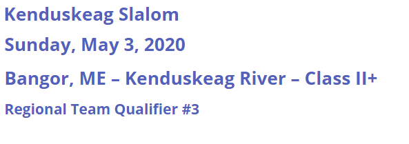 Kenduskeag Slalom