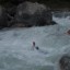 Greg and Colin on the last rapid into Sanje