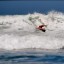 Surf kayak Lucifer in action on big wave