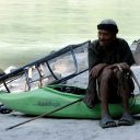 Local man on the Karnali river.