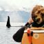 Paddling with a 'Northern Resident'  Orca whale big  bull in Johnstone Strait