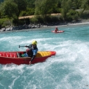 Whitewater canoeing durance area July 2012