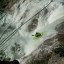 Jakub Nemec on second waterfall of triple comb, Castro laboreiro river