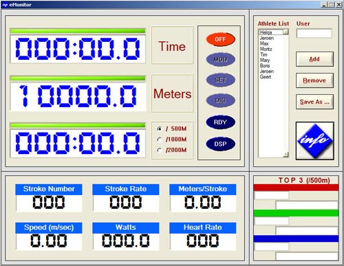 kayakpro speedstroke gym emonitor software